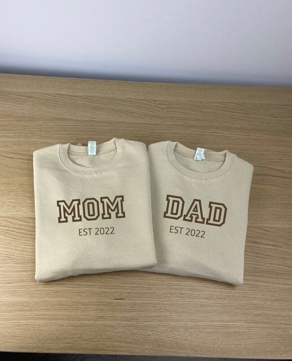 SUDADERAS PERSONALIZADAS MOM/DAD EN GRANDE
