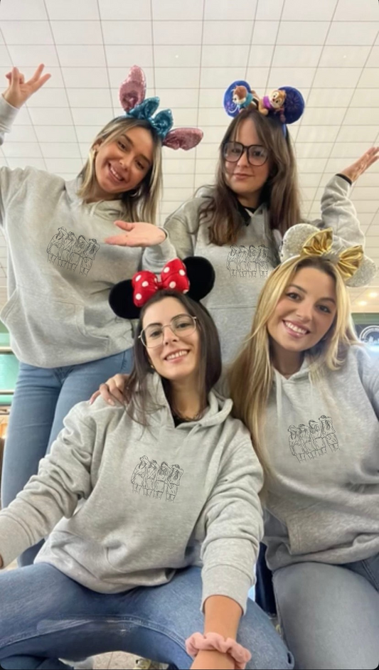 PACK 4 SUDADERAS PERSONALIZADAS - MISMO DISEÑO