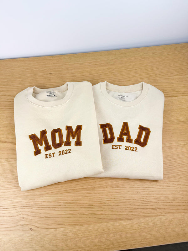PACK 2 SUDADERAS PERSONALIZADAS - MOM/DAD