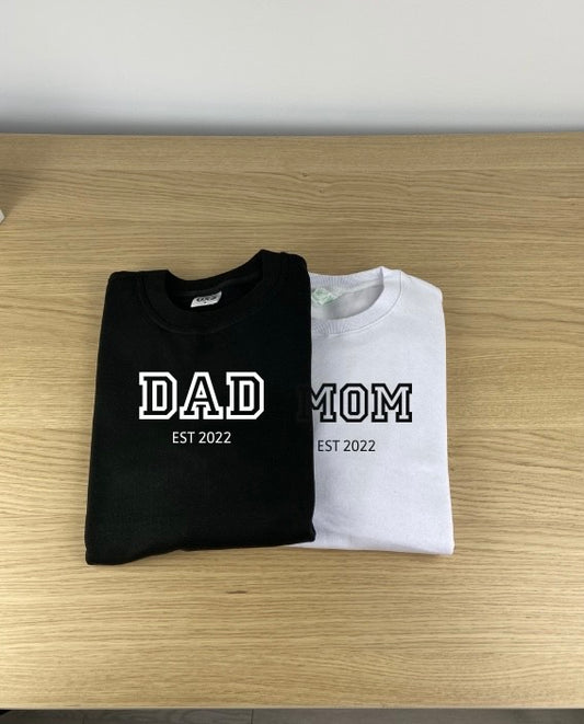 SUDADERAS PERSONALIZADAS MOM/DAD EN GRANDE